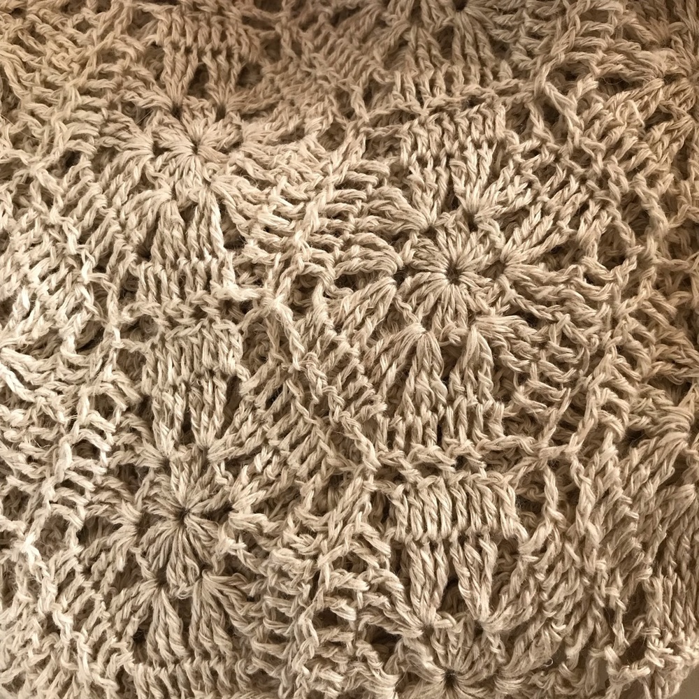 Valerie Stevens- pure linen natural color boho weave sweater Small - Picture 12 of 13